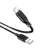 USB кабель micro USB 1.0м BOROFONE BX42 силиконовый (черный) 2.4A