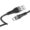 USB кабель для USB Type-C 1.0м BOROFONE BX46 силиконовый (черный) 3.0A