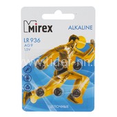 Батарейка алкалиновая Mirex AG 9 LR936/6BL Батарейка алкалиновая Mirex AG 9 LR936/6BL