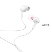 Наушники MP3/MP4 HOCO (M78) с микрофоном (белые) Наушники MP3/MP4 HOCO (M78) с микрофоном (белые)