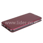 Чехол-книжка для Samsung Galaxy A02S Brauffen (горизонтальный флип) бордовая (пакет) Чехол-книжка для Samsung Galaxy A02S Brauffen (горизонтальный флип) бордовая (пакет)