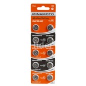 Батарейка алкалиновая MINAMOTO AG12 LR43/10BL Батарейка алкалиновая MINAMOTO AG12 LR43/10BL