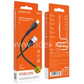 USB кабель Lightning 1.0м BOROFONE BX51 (черный) 2.4A USB кабель Lightning 1.0м BOROFONE BX51 (черный) 2.4A