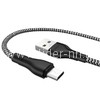 USB кабель micro USB 1.0м BOROFONE BX39 текстильный (черный/белый) 2.4A