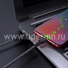 USB кабель micro USB 1.0м BOROFONE BX39 текстильный (черный/белый) 2.4A