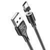 USB кабель для USB Type-C 1.0м HOCO X52 магнитный (черный) 3.0A
