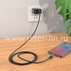 USB кабель micro USB 1.0м HOCO X52 магнитный (черный) 2.4A