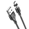 USB кабель micro USB 1.0м HOCO X52 магнитный (черный) 2.4A