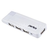 Разветвитель на 4 порта (USB hub) PF-VI-H021 Perfeo белый Разветвитель на 4 порта (USB hub) PF-VI-H021 Perfeo белый