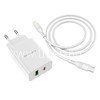 СЗУ Type-C to Lightning 1 USB выход QC3.0+PD 20W (5V-3.0A/9V-2.0A/12V-1.5A) BOROFONE BA56A (белый)