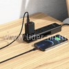 USB кабель Lightning 1.0м HOCO X59 текстильный (черный) 2.4A