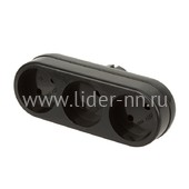 Разветвитель сетевой Perfeo "RU POWER" 3 гнезда; 6A; без заземления (черный) 3L Разветвитель сетевой Perfeo "RU POWER" 3 гнезда; 6A; без заземления (черный) 3L