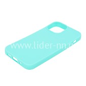 Задняя панель для  iPhone 13 6.1"  Силикон матовый (бирюза)