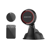 Автомобильный держатель BOROFONE BH14 магнитный/крепление на панель (черный/красный) Автомобильный держатель BOROFONE BH14 магнитный/крепление на панель (черный/красный)