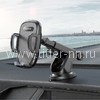 Автомобильный держатель BOROFONE BH53 краб/крепление на стекло/панель (черный/серый)