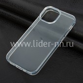 Задняя панель для  iPhone 13 6.1"  Силикон  прозрачная (Brauffen)