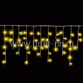 Гирлянда уличная Бахрома мерцающая светодиодная 200L (6.0м*0.7м) теплая/белая