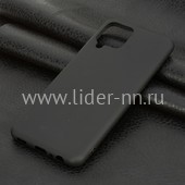 Задняя панель для Samsung Galaxy  A22 Силикон матовый (черная) Задняя панель для Samsung Galaxy  A22 Силикон матовый (черная)