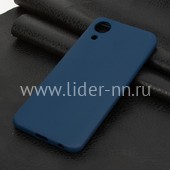 Задняя панель для Samsung Galaxy  A03 Core Силикон матовый (синяя) Задняя панель для Samsung Galaxy  A03 Core Силикон матовый (синяя)