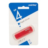 USB Flash 4GB SmartBuy CLUE красный 2.0