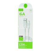 USB кабель Lightning 1.2м MAIMI X51 (белый) 6A