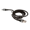 USB кабель micro USB 1.0м MAIMI X57 (черный) текстильный 6A