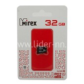 Карта памяти MicroSD 32GB MIREX К10 UHS-I, U1 (без адаптера) Карта памяти MicroSD 32GB MIREX К10 UHS-I, U1 (без адаптера)