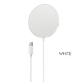 Беспроводное зарядное устройство HOCO CW28 15W Magnetic Charger (белое) Беспроводное зарядное устройство HOCO CW28 15W Magnetic Charger (белое)