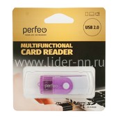 Картридер Perfeo (PF-VI-R020) универсальный (фиолетовый) Картридер Perfeo (PF-VI-R020) универсальный (фиолетовый)