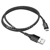 USB кабель micro USB 1.0м BOROFONE BX54 текстильный (черный) 2.4A USB кабель micro USB 1.0м BOROFONE BX54 текстильный (черный) 2.4A