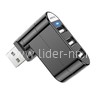 Разветвитель на 3 USB порта (USB hub) BOROFONE DH3 черный