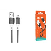 USB кабель micro USB 1.0м BOROFONE BX79 силиконовый (черный) 2.4A USB кабель micro USB 1.0м BOROFONE BX79 силиконовый (черный) 2.4A
