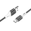 USB кабель для USB Type-C 1.0м BOROFONE BX79 силиконовый (черный) 3.0A