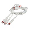USB кабель 3в1 Lightning/micro USB/Type-C 1.2м MAIMI X16 (белый) 5A