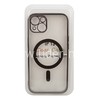 Задняя панель для  iPhone 13 6.1"  Силикон с MagSafe (блистер) прозрачная/чёрная