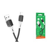 USB кабель Lightning 1.0м BOROFONE BX79 силиконовый (черный) 2.4A
