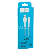 USB кабель ONE DEPOT S08WM для micro USB 1.0м (в коробке) белый 2.4A USB кабель ONE DEPOT S08WM для micro USB 1.0м (в коробке) белый 2.4A