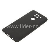 Задняя панель для Xiaomi  Redmi Note 9 Силикон матовый (черная) Задняя панель для Xiaomi  Redmi Note 9 Силикон матовый (черная)