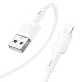 USB кабель Lightning 1.0м HOCO X83 (белый) 2.4A