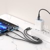 USB кабель 4в1 Lightning/micro USB/Type-C*2 1.0м HOCO X76 текстильный (черный) 2.0A