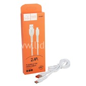 USB кабель ONE DEPOT S08WT для Type-C 1.0м (в коробке) белый 2.4A USB кабель ONE DEPOT S08WT для Type-C 1.0м (в коробке) белый 2.4A