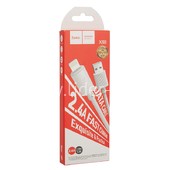 USB кабель Lightning 1.0м HOCO X88 (белый) 2.4A USB кабель Lightning 1.0м HOCO X88 (белый) 2.4A