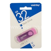 USB Flash  32GB SmartBuy Twist розовый 2.0
