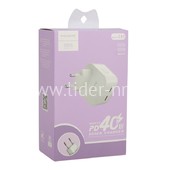 СЗУ с 2 USB-C выходами (PD3.0) 40W (5V-3.0A/9V-2.2A/12V-1.66A) MAIMI C87 (белый)