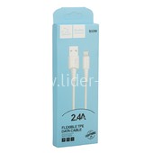 USB кабель ONE DEPOT S33W Lightning 1.0м силиконовый (в коробке) белый 2.4A USB кабель ONE DEPOT S33W Lightning 1.0м силиконовый (в коробке) белый 2.4A