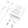 СЗУ Type-C to Type-C 1 USB выход QC 3.0+PD 20W (5V-3.0A/9V-2.0A/12V-1.5A) BOROFONE BA69A (белый)