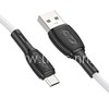 USB кабель micro USB 1.0м BOROFONE BX86 силиконовый (белый) 2.4A