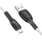 USB кабель micro USB 1.0м BOROFONE BX86 силиконовый (белый) 2.4A USB кабель micro USB 1.0м BOROFONE BX86 силиконовый (белый) 2.4A