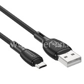 USB кабель micro USB 1.0м BOROFONE BX86 силиконовый (черный) 2.4A USB кабель micro USB 1.0м BOROFONE BX86 силиконовый (черный) 2.4A