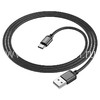 USB кабель для USB Type-C 1.0м BOROFONE BX87 текстильный (черный) 3.0A